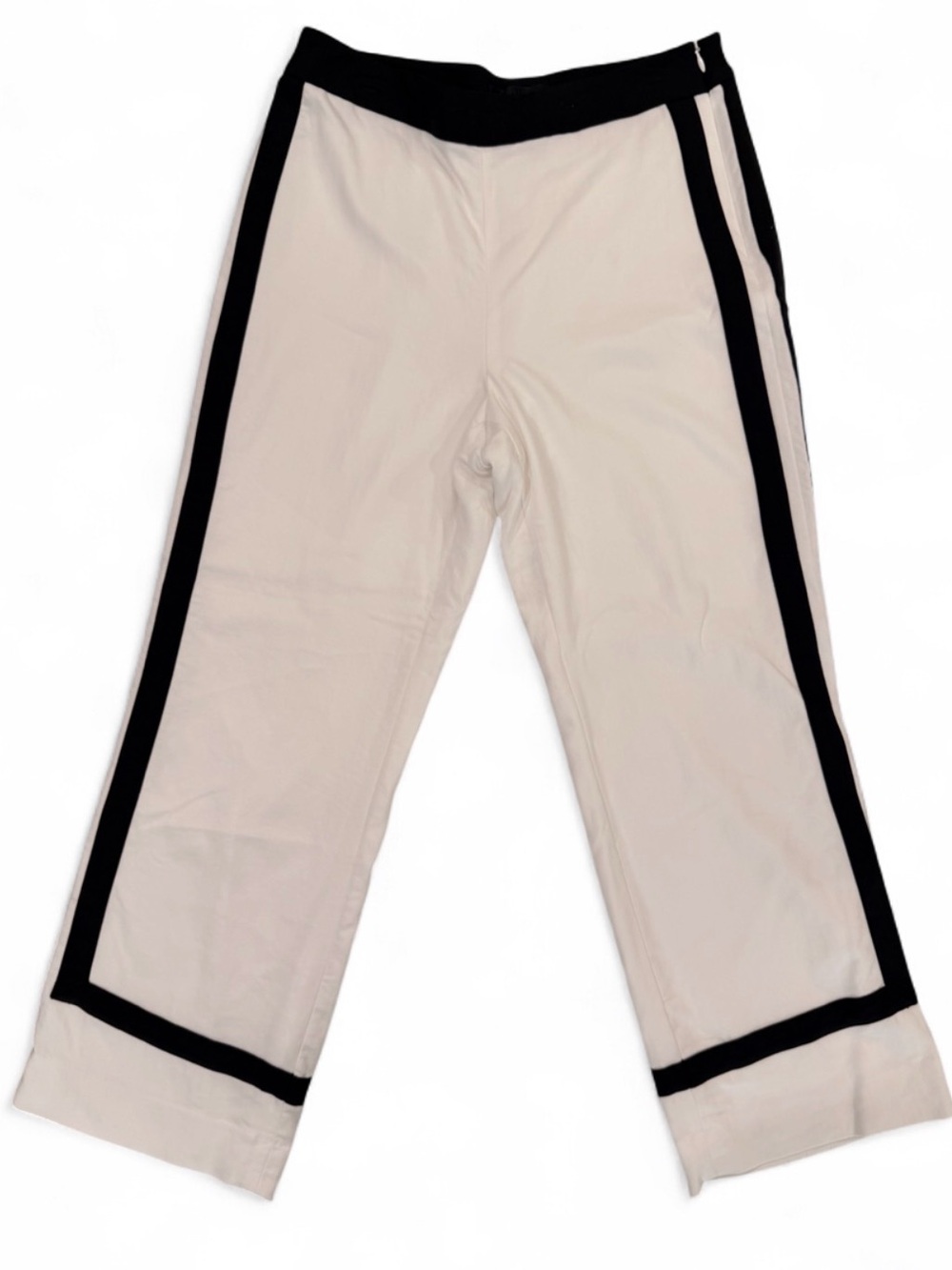 White House Black Market Contrast Wide Leg Pull-On Pants – Size 8P - Picture 1 of 2